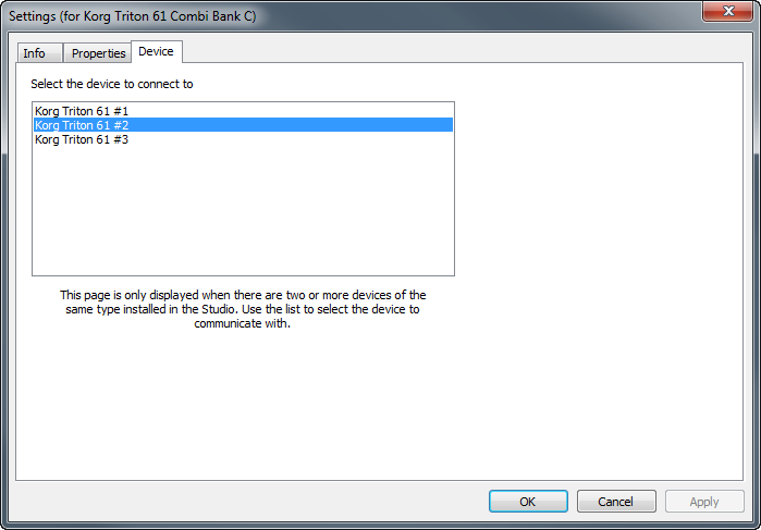 Settings-Device