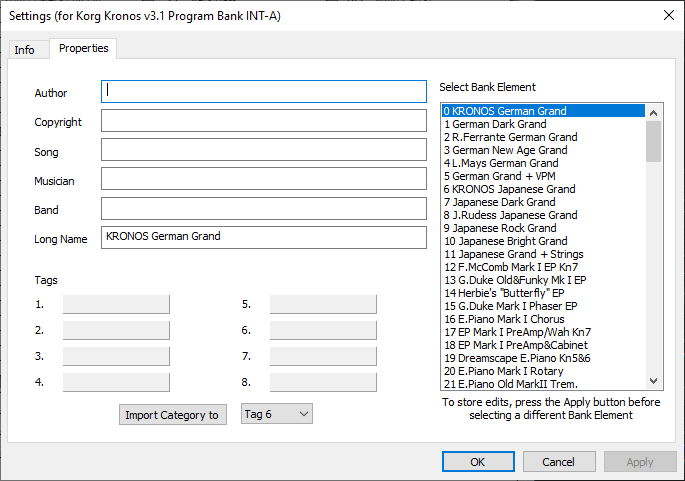 Settings-Properties-Bank