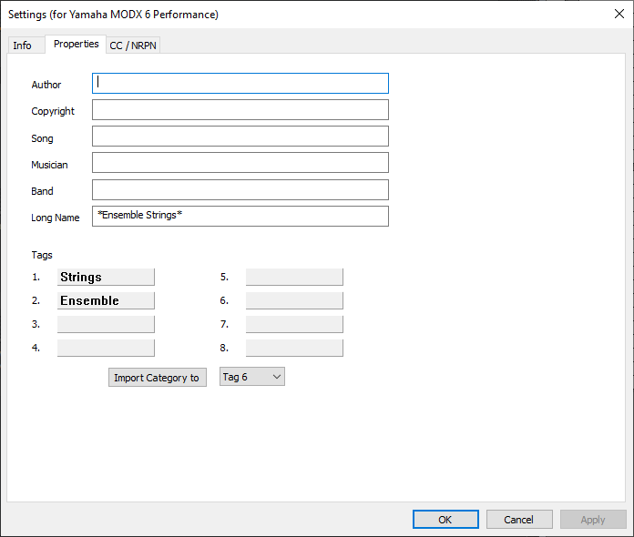 SEttings-Properties